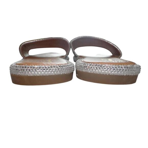 Glaze Elegant Rhinestone Slide Sandals Flats Size 6.5 - Picture 3 of 6